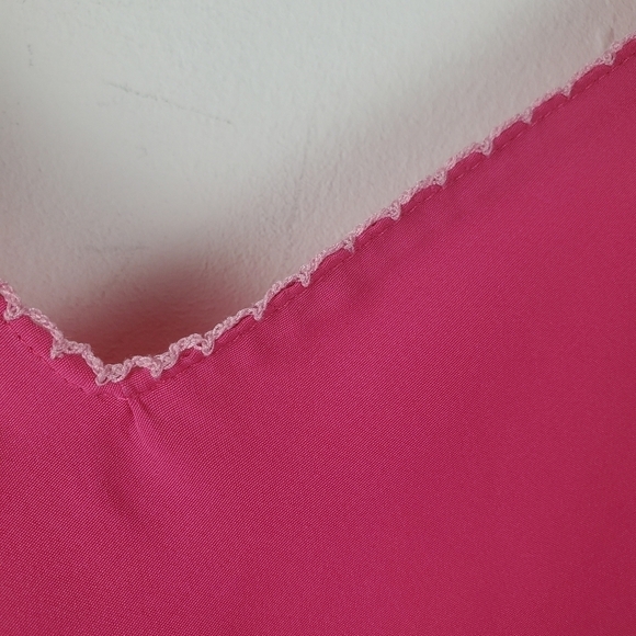 Natori Cruz Slip Dress Womens Small Pink V-neck Midi Length Adjustable Straps - Picture 9 of 10